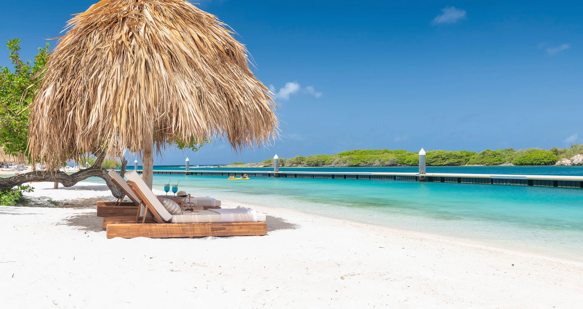 Resort pool and beach